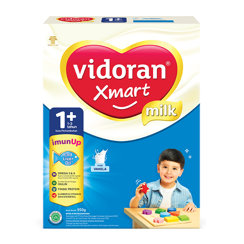 Vidoran Xmart 1plus Nutriplex Vanilla 950gr | Gogobli
