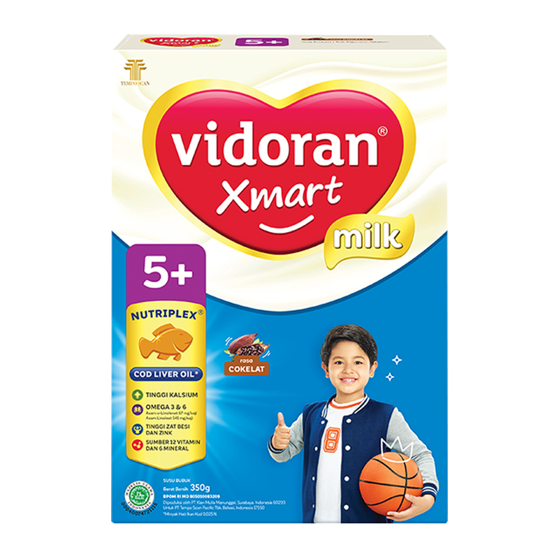Vidoran Xmart 5plus Nutriplex Cokelat 350gr | Gogobli