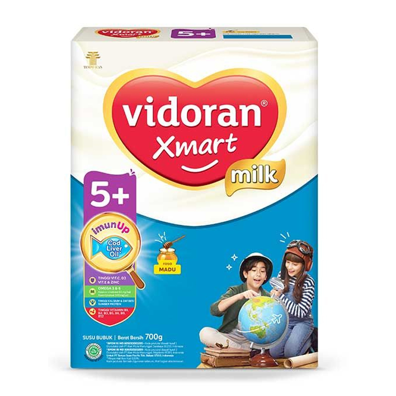 Vidoran Xmart 5plus Nutriplex Madu 700gr | Gogobli