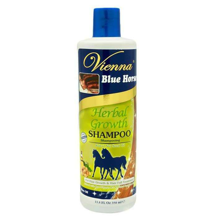 Vienna Shampoo Blue Horse Herbal Growth 350ml | Gogobli