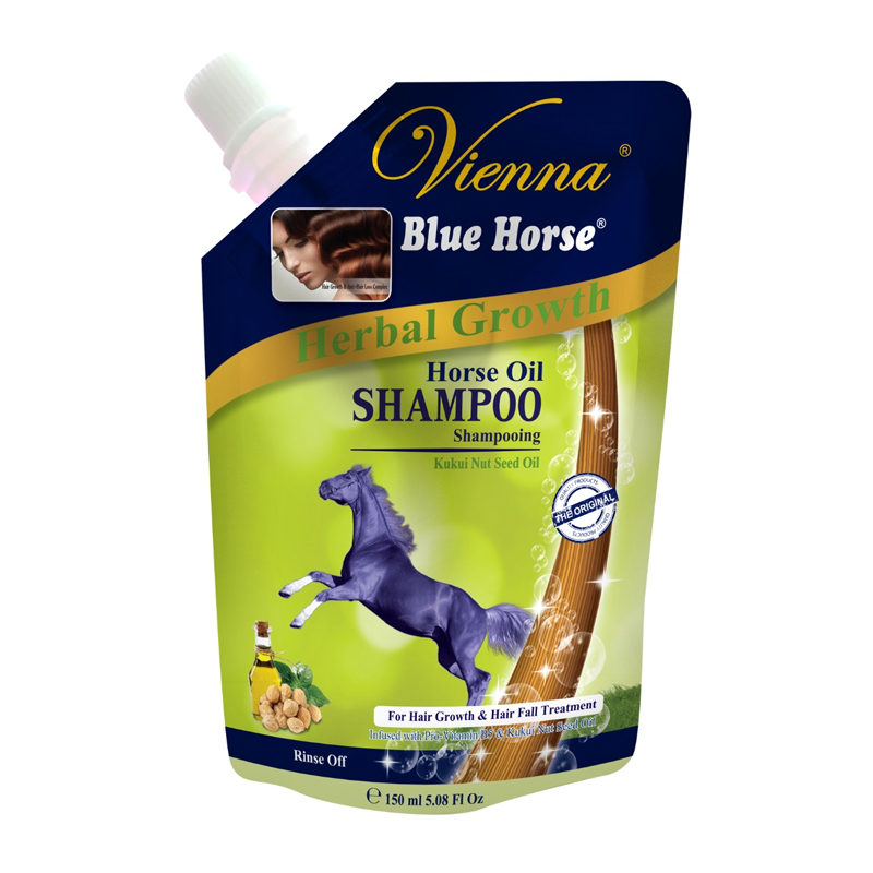 Vienna Shampoo Blue Horse Herbal Growth 150ml | Gogobli