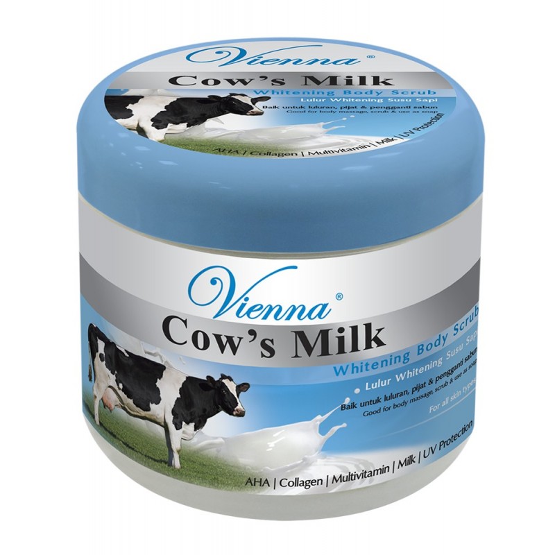 Vienna Body Scrub Cows Milk 250gr | Gogobli