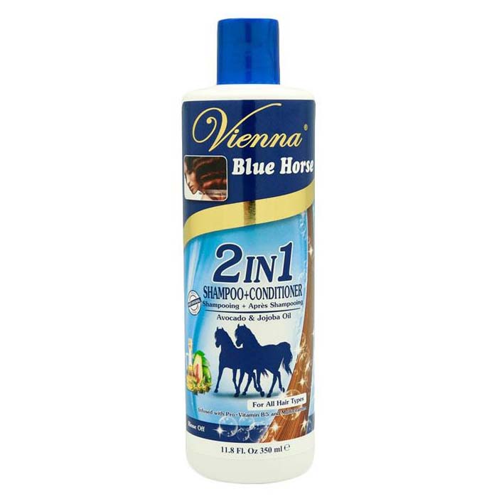 Vienna Shampoo Plus Conditioner Blue Horse 2in1 350ml | Gogobli