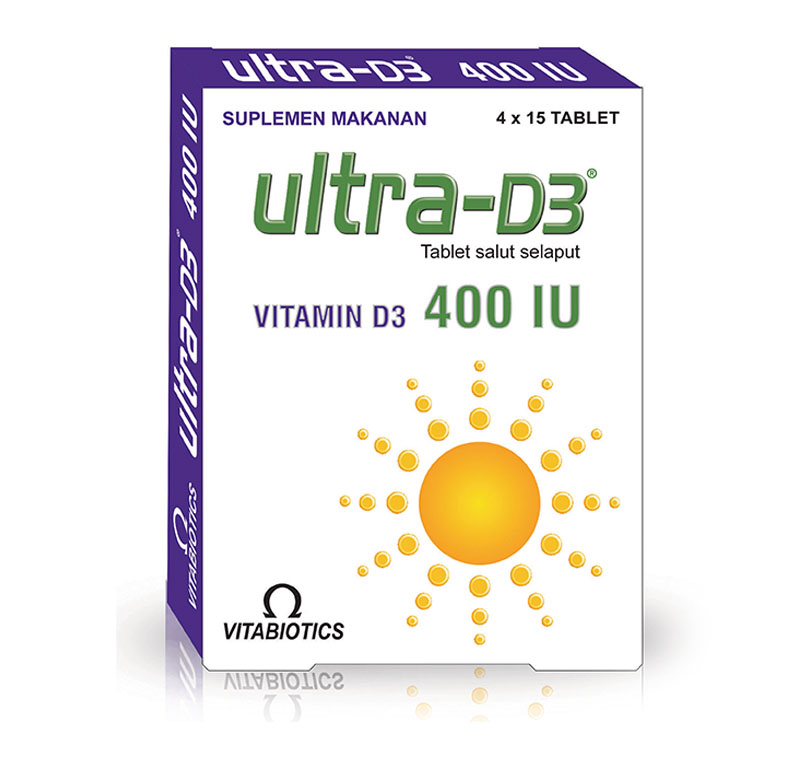 Vitabiotics Ultra Vitamin D3 400IU (60 Tablet) (ED: Jul 23) | Gogobli