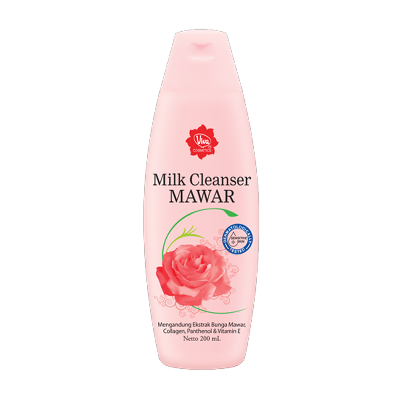 Viva Milk Cleanser Mawar 200ml | Gogobli