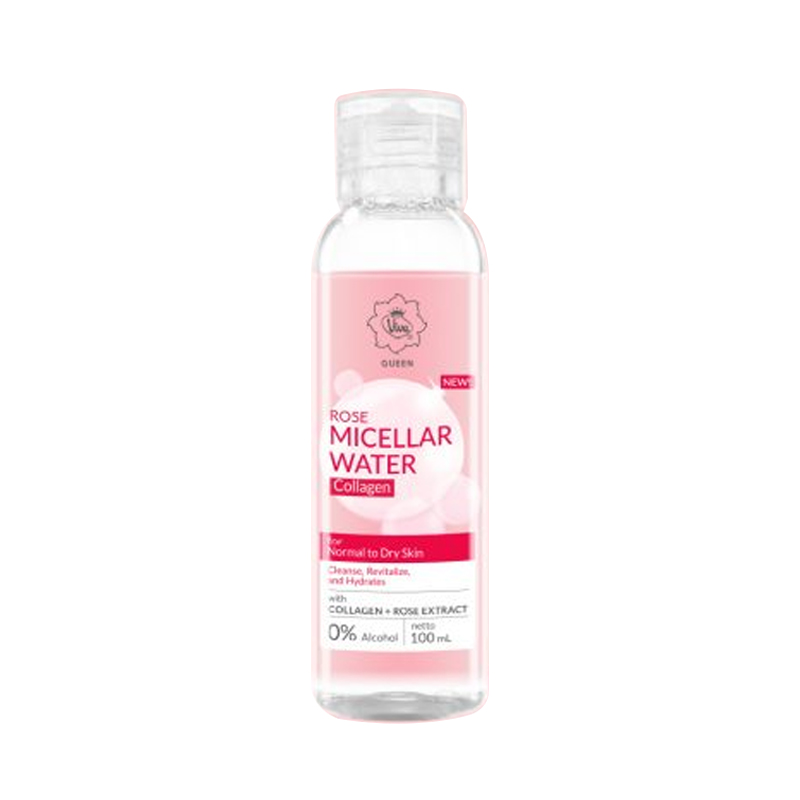 Viva Queen Rose Micellar Water Collagen 100ml | Gogobli