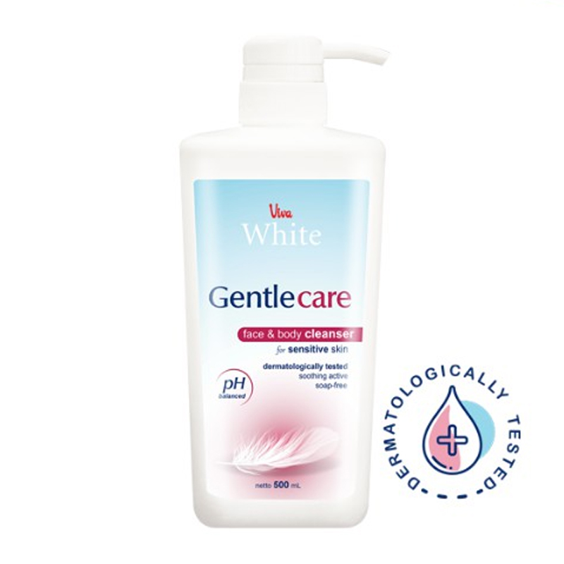 Viva White Gentle Care Face & Body Cleanser 500ml | Gogobli
