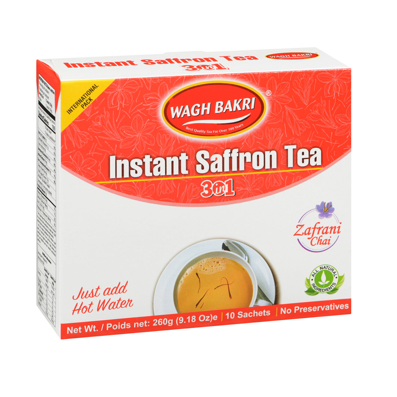 Wagh Bakri Instant 3in1 Saffron Tea 260gr | Gogobli