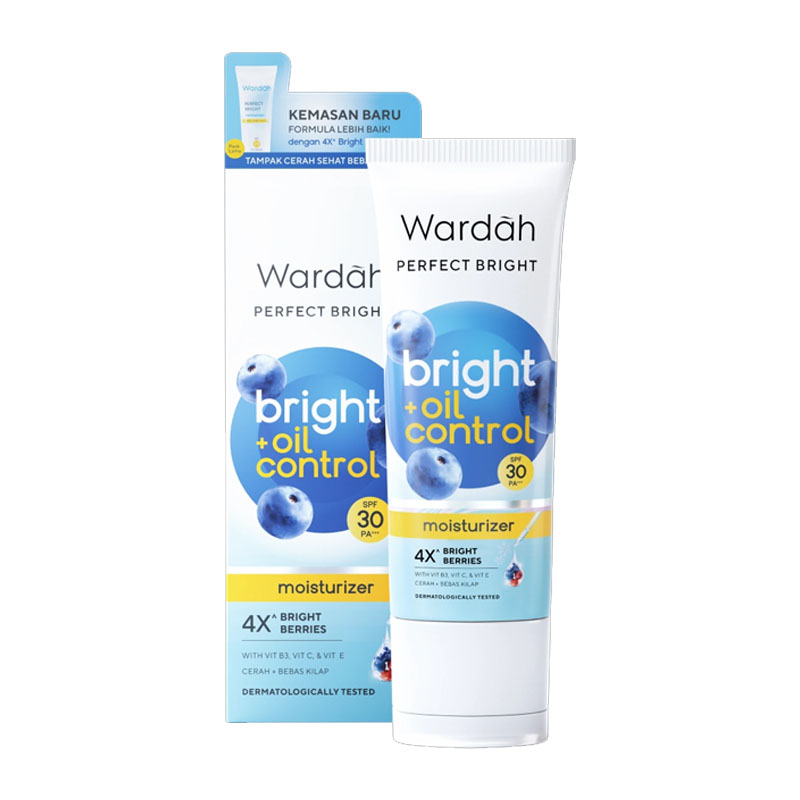 Wardah Perfect Bright Moisturizer + Oil Control SPF30 PA++ 20ml | Gogobli