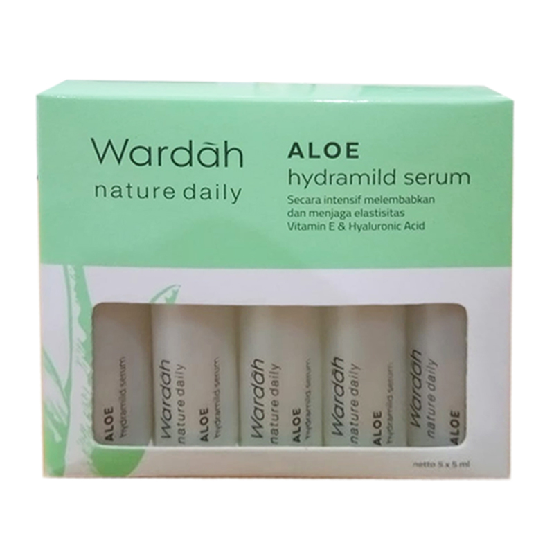 Wardah Nature Daily Aloe Hydramild Serum 5x5ml | Gogobli