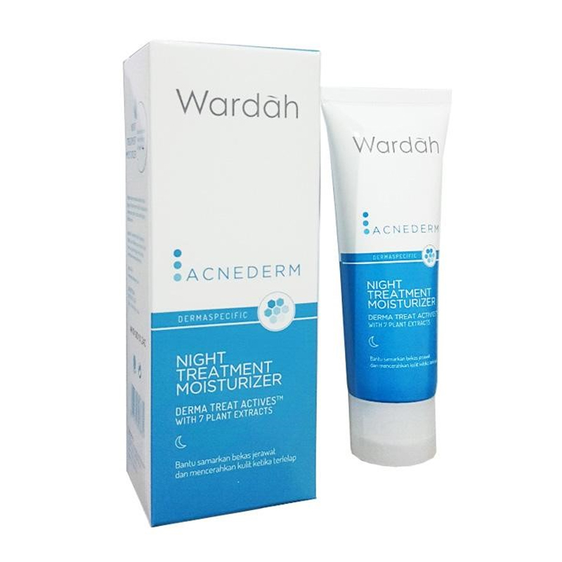 Wardah Acnederm Night Treatment Moisturizer 40ml | Gogobli