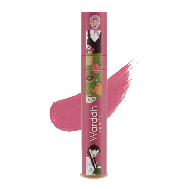 Wardah Colorfit Velvet Matte Lip Mousse Womens Day Special Edition 04 Pink Sweetheart 4gr | Gogobli