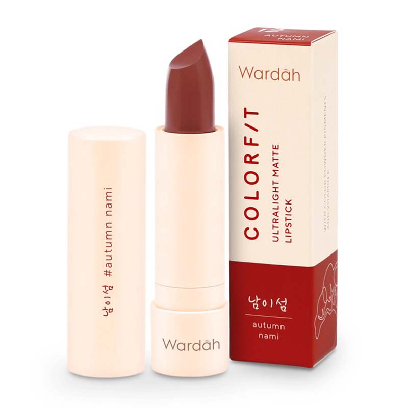 Wardah Colorfit Ultralight Matte Lipstick 12 Autumn Nami 3.6gr | Gogobli