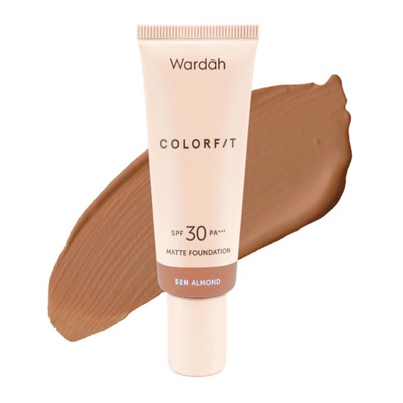 Wardah Colorfit Matte Foundation 52N Almond 25ml | Gogobli