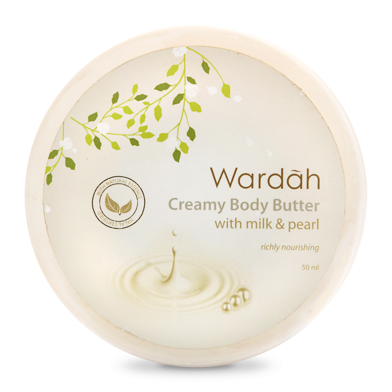 Wardah Creamy Body Butter Milk And Pearl 50ml | Gogobli