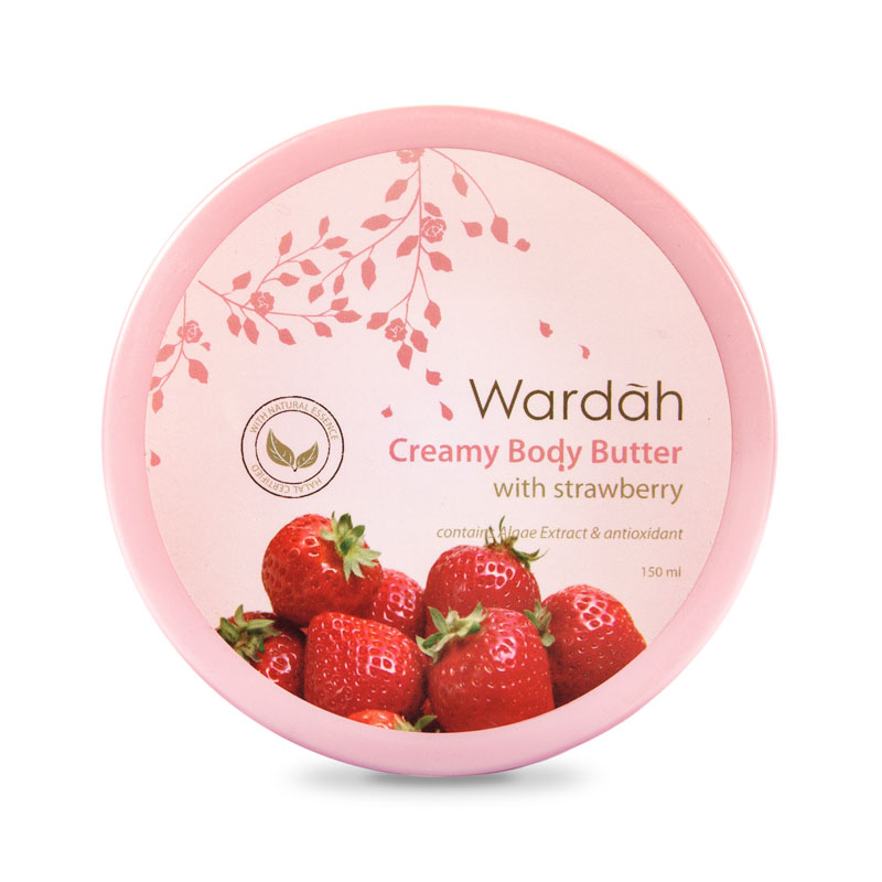 Wardah Creamy Body Butter Strawberry 150ml | Gogobli