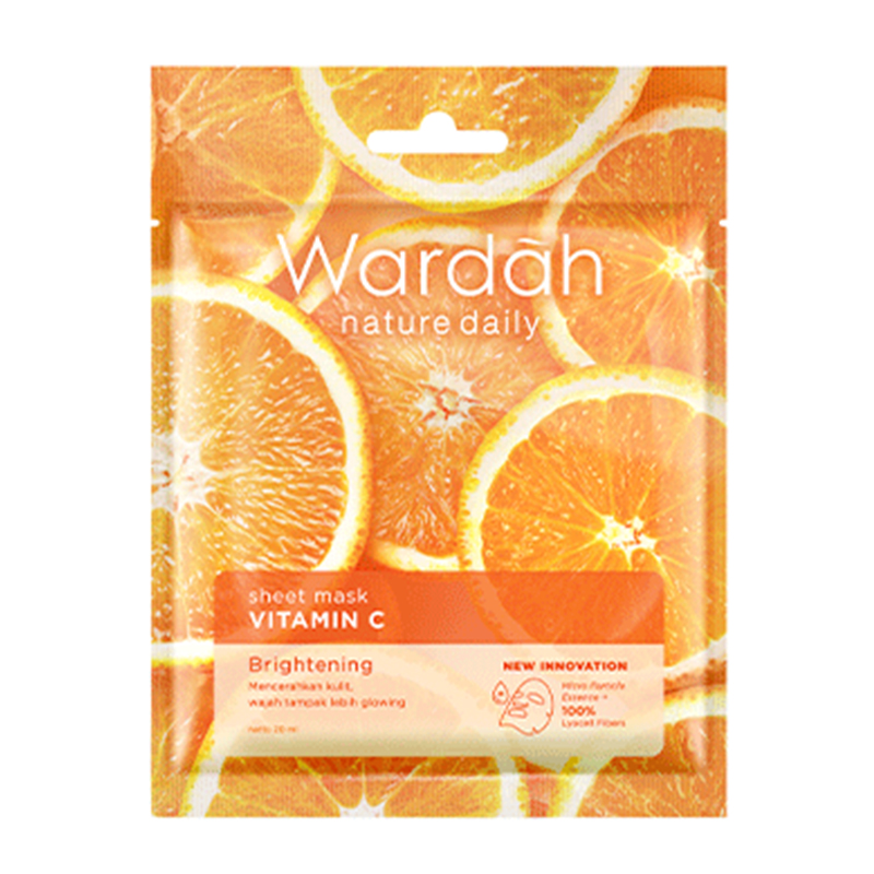 Wardah Nature Daily Sheet Mask Vitamin C 20ml | Gogobli