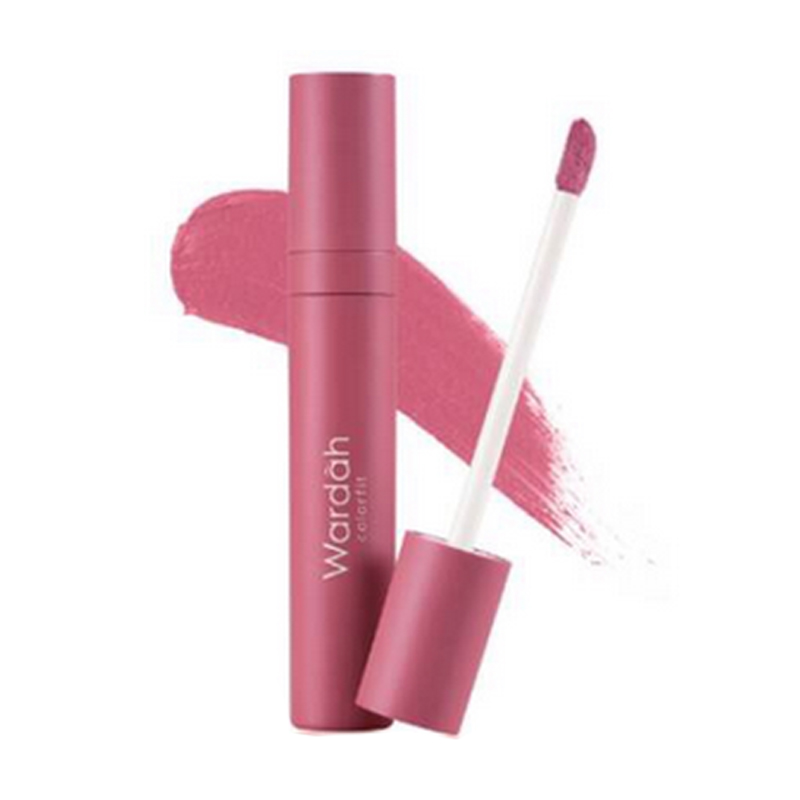 Wardah Colorfit Velvet Matte Lip Mousse 04 Pink Sweetheart 4gr | Gogobli