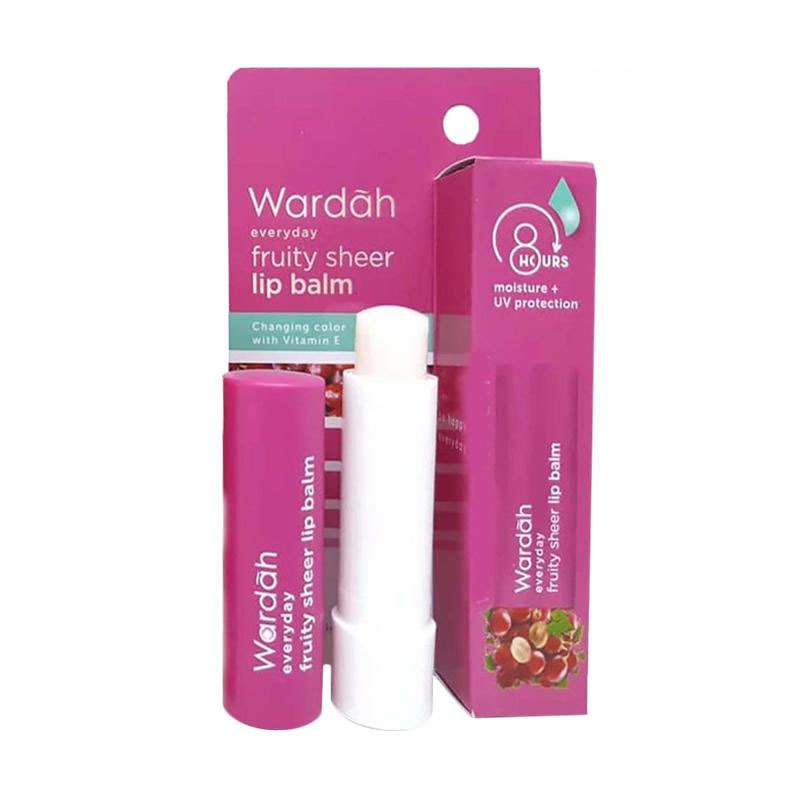 Wardah Everyday Fruity Sheer Lip Balm Grape 4gr | Gogobli