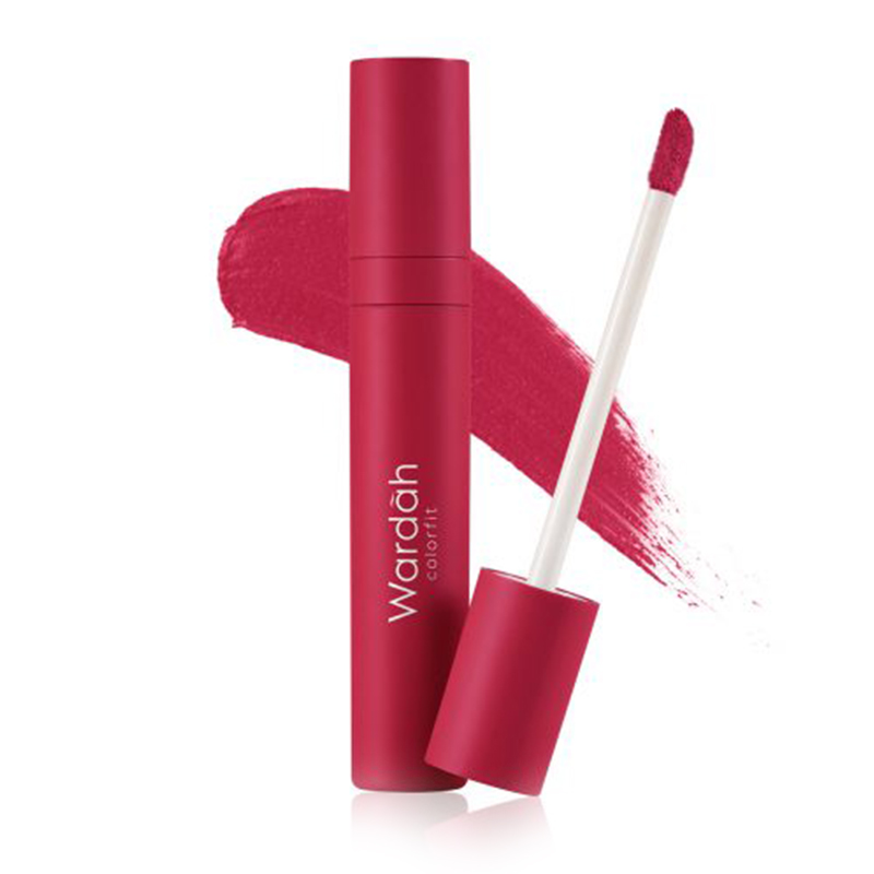 Wardah Colorfit Velvet Matte Lip Mousse 07 Red Pioneer 4gr (ED: Agust 24) | Gogobli
