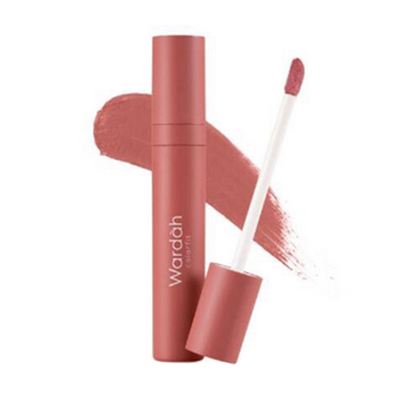 Wardah Colorfit Velvet Matte Lip Mousse 01 Brown Dreamer 4gr | Gogobli