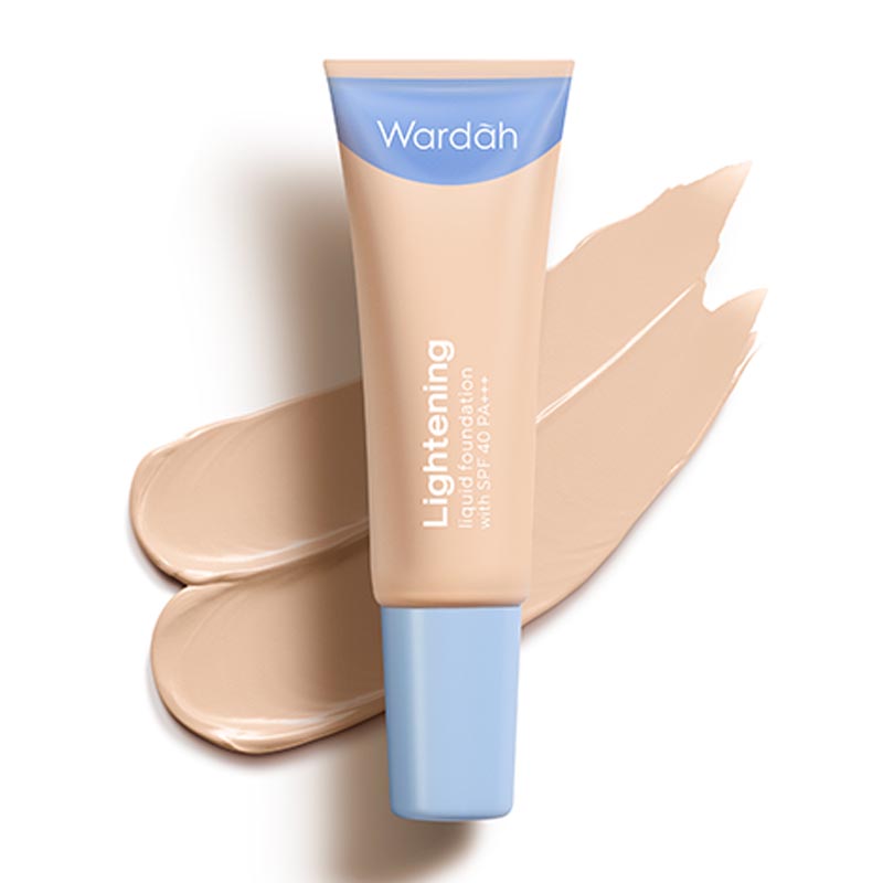 Wardah Lightening Liquid Foundation 01 Neutral Fair (12N) 6ml | Gogobli