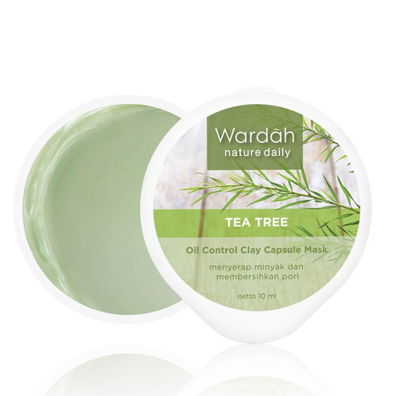 Wardah Nature Daily Tea Tree Oil Control Clay Capsule Mask 10ml | Gogobli