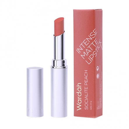 Wardah Intense Matte Lipstick 01 Soccialite Peach 2.3gr | Gogobli