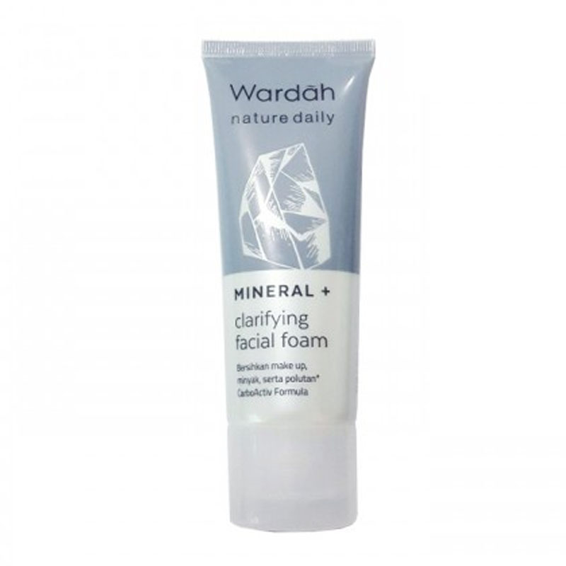 Wardah Nature Daily Mineral+ Clarifying Facial Foam 60ml | Gogobli