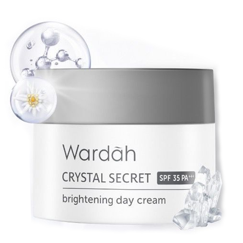 Wardah Crystal Secret Brightening Day Cream 9ml | Gogobli
