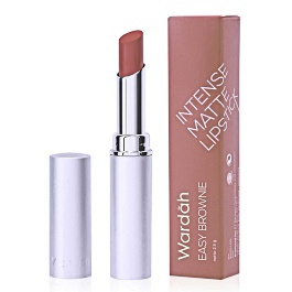 Wardah Intense Matte Lipstick 05 Easy Brownie 2.3gr | Gogobli