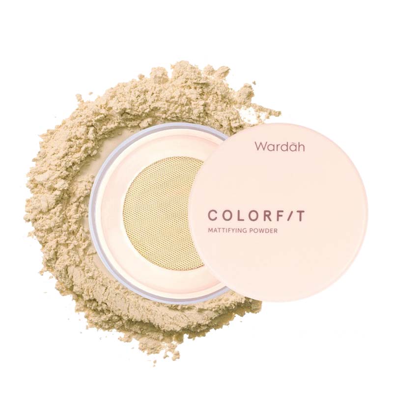 Wardah Colorfit Mattifying Powder 22N Light Ivory 15gr | Gogobli