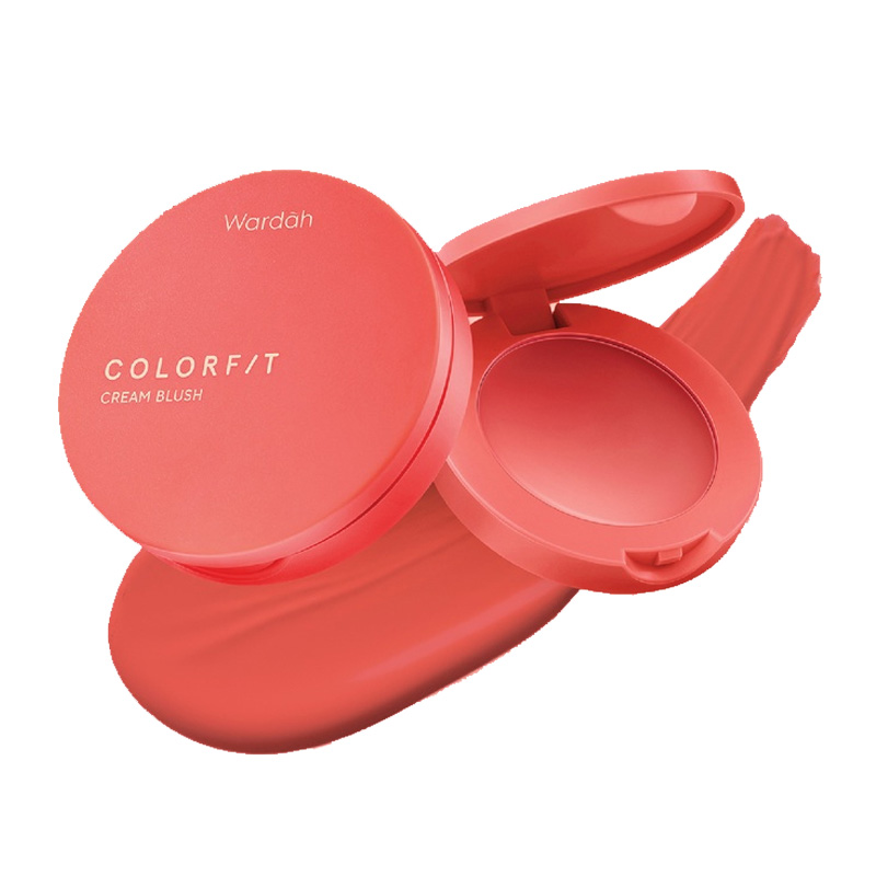 Wardah Colorfit Cream Blush 03 Summer Peach 3gr | Gogobli