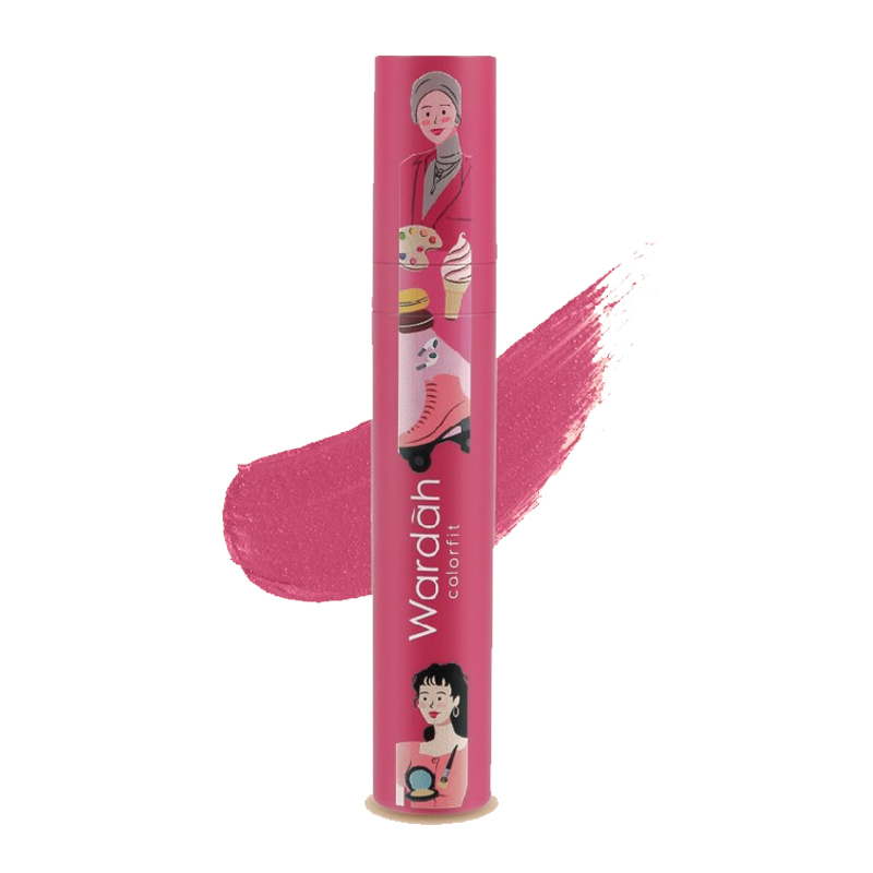 Wardah Colorfit Velvet Matte Lip Mousse Womens Day Special Edition 06. Fuchsia Lover 4gr | Gogobli