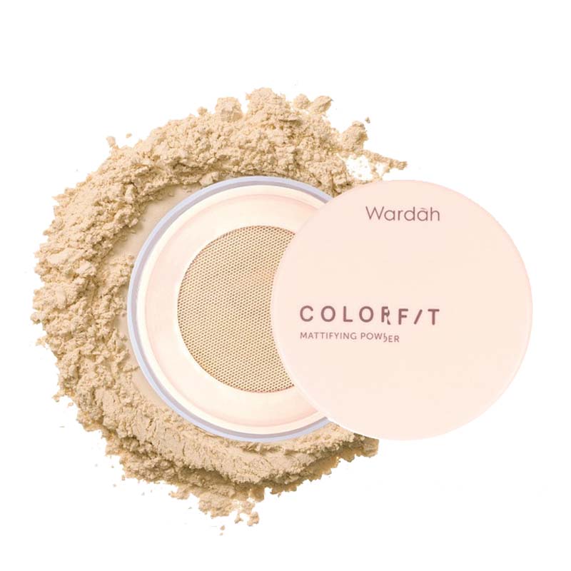 Wardah Colorfit Mattifying Powder 23W Warm Ivory 15gr | Gogobli