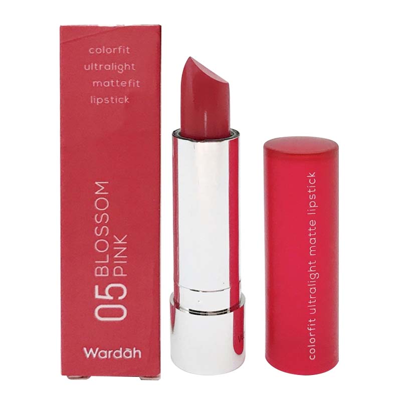 Wardah Colorfit Ultralight Matte Lipstick 05 Blossom Pink 3.6gr | Gogobli