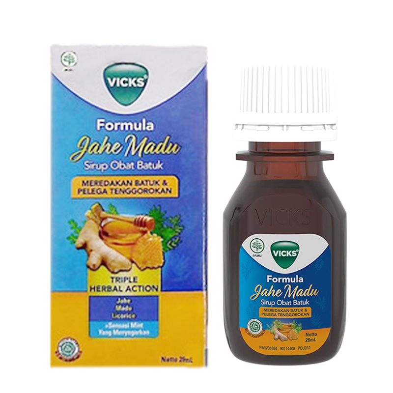 Vicks Formula Jahe Madu Sirup Obat Batuk 28ml | Gogobli