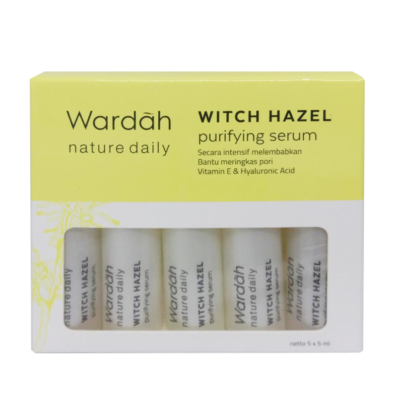 Wardah Nature Daily Witch Hazel Purifying Serum 5x5ml | Gogobli