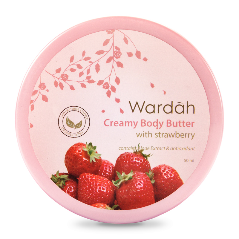 Wardah Creamy Body Butter Strawberry 50ml | Gogobli