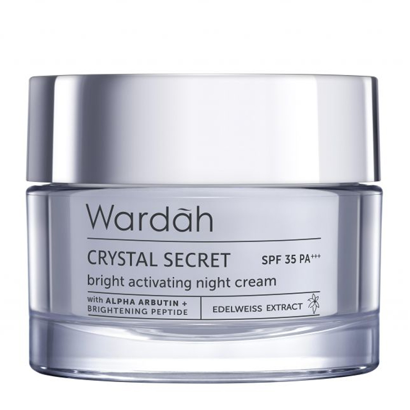 Wardah Crystal Secret Bright Activating Night Cream 30gr | Gogobli