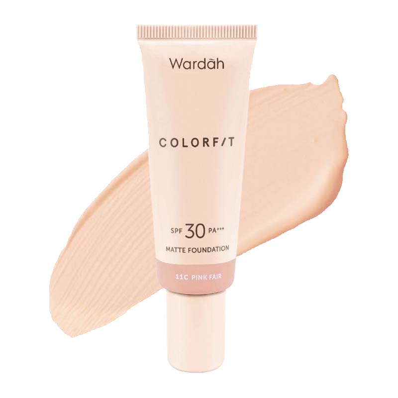 Wardah Colorfit Matte Foundation 11C Pink Fair 25ml (ED: Agust 25) | Gogobli