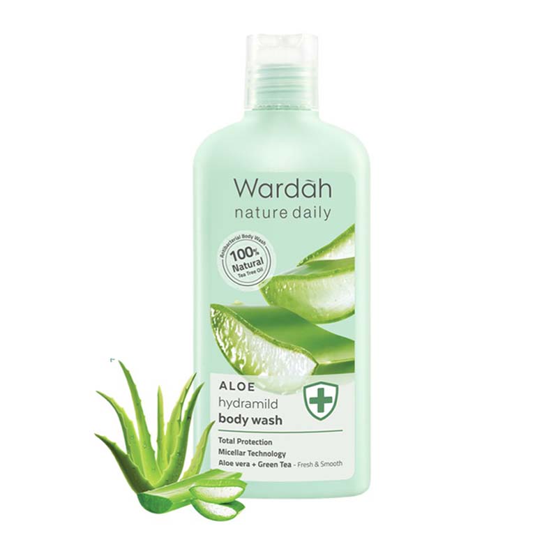 Wardah Nature Daily Aloe Hydramild Body Wash 250ml | Gogobli