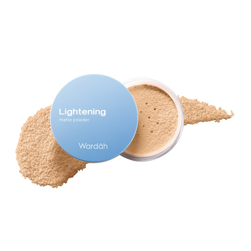 Wardah Lightening Matte Powder 03 Warm Ivory (23W) 20gr | Gogobli
