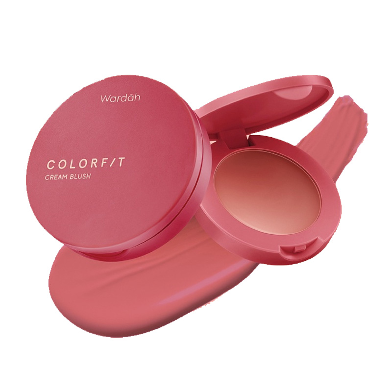 Wardah Colorfit Cream Blush 02 Merry Mauve 3gr | Gogobli