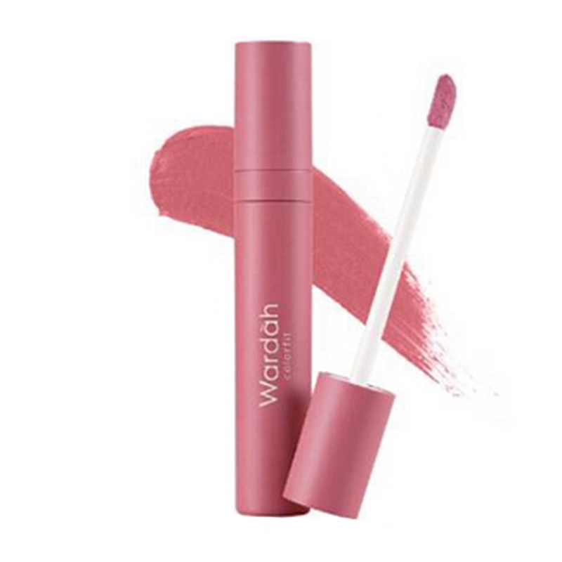 Wardah Colorfit Velvet Matte Lip Mousse 03 Rose Ballerina 4gr | Gogobli