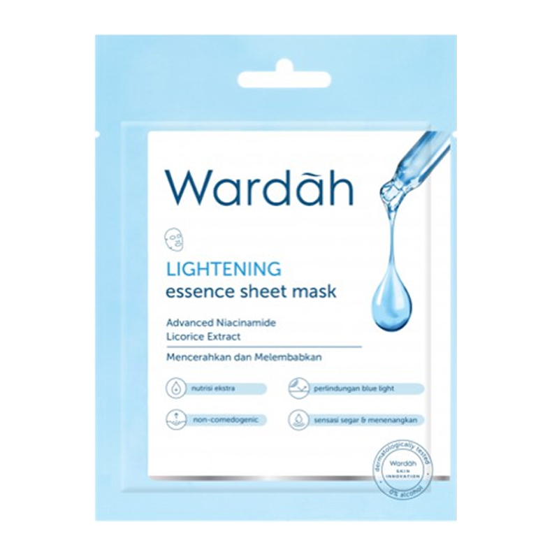 Wardah Lightening Essence Sheet Mask 20ml | Gogobli