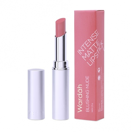 Wardah Intense Matte Lipstick 02 Blushing Nude 2.3gr | Gogobli
