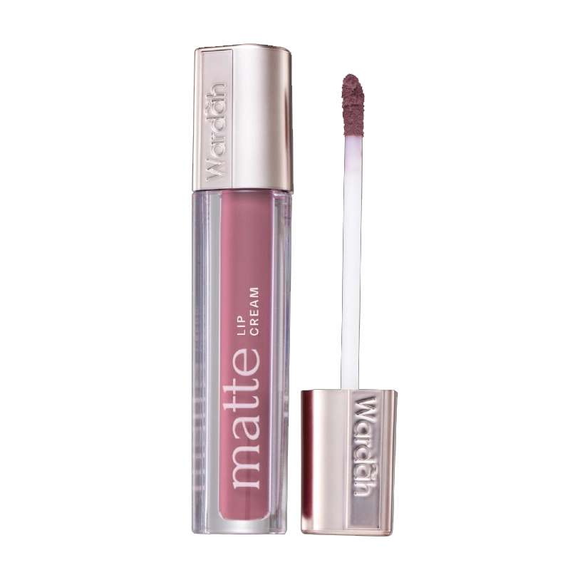 Wardah Exclusive Matte Lip Cream 15 Pink Plumise 4gr | Gogobli