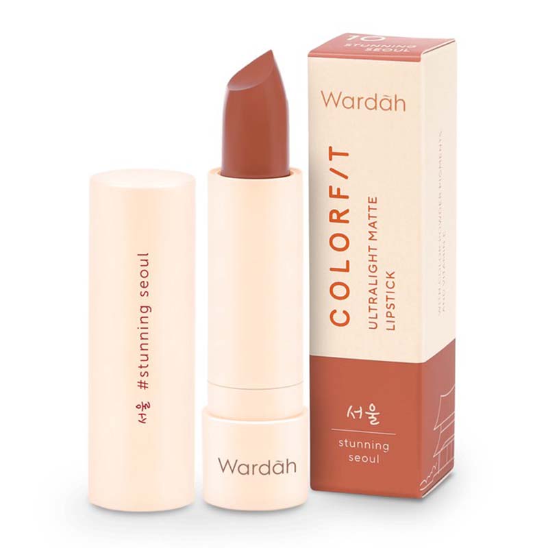 Wardah Colorfit Ultralight Matte Lipstick 10 Stunning Seoul 3.6gr | Gogobli