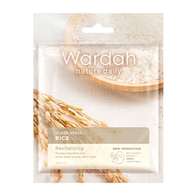 Wardah Nature Daily Sheet Mask Rice 20ml | Gogobli